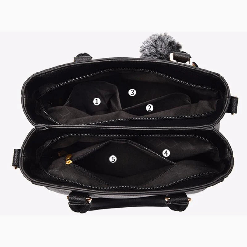 Bolsa de mão super fashion feita de couro, vários modelos.