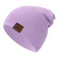 Gorro unissex URGENTMANestilo casual para homens e mulheres, quente, macio, de malha, elegante, liso, para uso diário, para inverno.