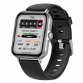 SmartWatch Bluetooth - Relógio inteligente esportivo à prova d'água com chamada e reprodução de música para homens e mulheres, iPhone e Android