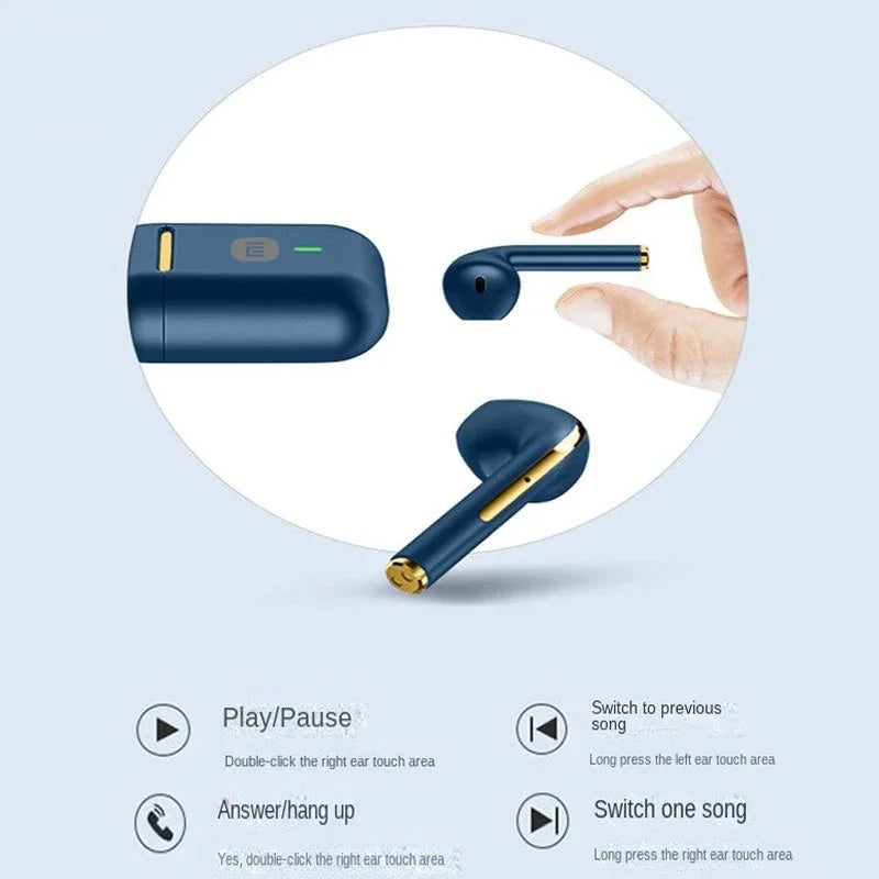 Fone de ouvido intra-auricular MIJIA J18 Bluetooth 5.3 TWS HiFI estéreo esportivo sem fio à prova d'água com microfone
