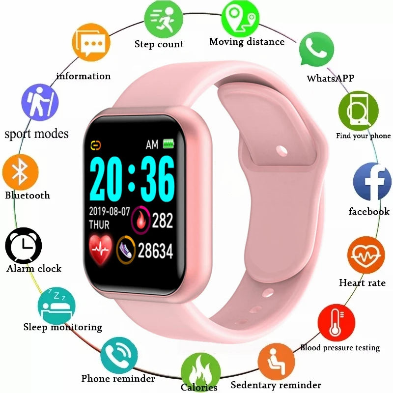 Relógio Inteligente Multifuncional - Masculino Feminino - Bluetooth