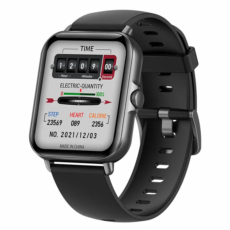 SmartWatch Bluetooth - Relógio inteligente esportivo à prova d'água com chamada e reprodução de música para homens e mulheres, iPhone e Android