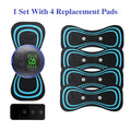 Mini massageador de pescoço EMS portátil, para alívio da dor muscular, cervical e relaxamento do ombro, adesivo de massagem.