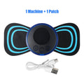 Mini massageador de pescoço EMS portátil, para alívio da dor muscular, cervical e relaxamento do ombro, adesivo de massagem.
