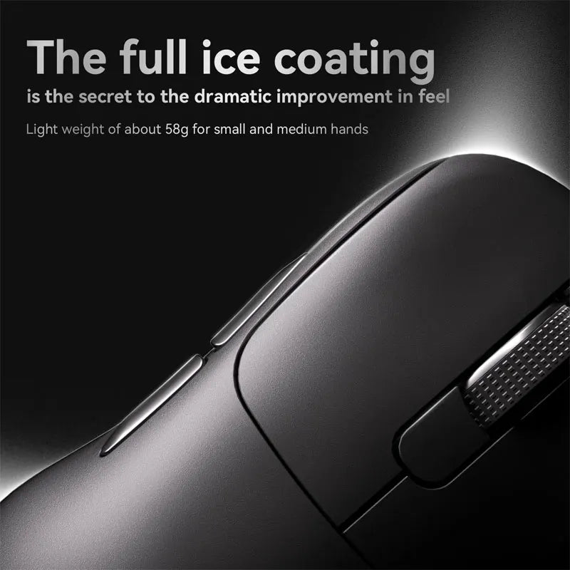 Mouse sem fio com fio leve AJAZZ AJ179 PRO PAW3395 com base de carregamento magnética ergonômico e macro para jogos para PC e laptop.