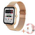 SmartWatch Bluetooth - Relógio inteligente esportivo à prova d'água com chamada e reprodução de música para homens e mulheres, iPhone e Android