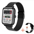 SmartWatch Bluetooth - Relógio inteligente esportivo à prova d'água com chamada e reprodução de música para homens e mulheres, iPhone e Android