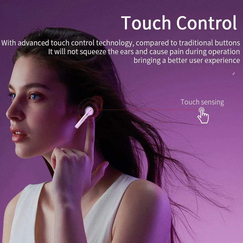 Fone de ouvido intra-auricular MIJIA J18 Bluetooth 5.3 TWS HiFI estéreo esportivo sem fio à prova d'água com microfone