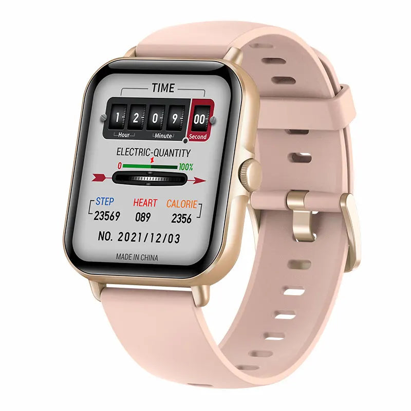 SmartWatch Bluetooth - Relógio inteligente esportivo à prova d'água com chamada e reprodução de música para homens e mulheres, iPhone e Android