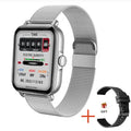 SmartWatch Bluetooth - Relógio inteligente esportivo à prova d'água com chamada e reprodução de música para homens e mulheres, iPhone e Android