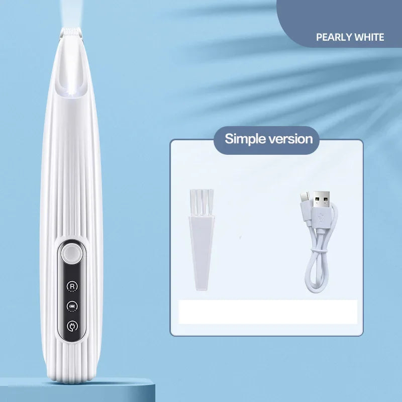 Novo aparador de patas para cães com luz LED, totalmente à prova d'água, aparador de pelos de animais com tela LED, cortador de cães para tosa, lâmina alargada de 18 mm