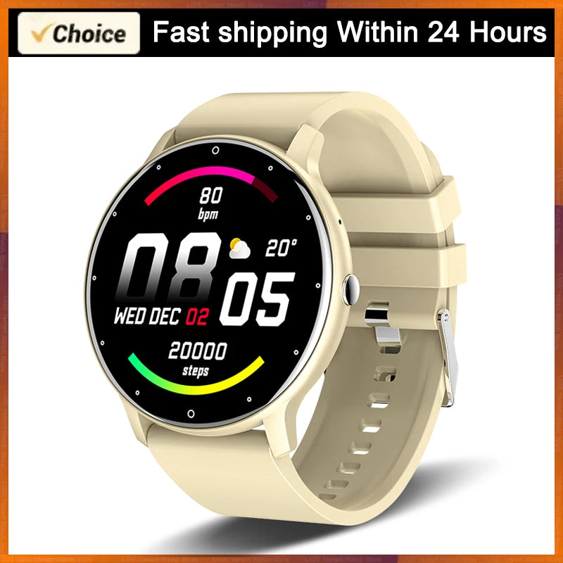 Relógio inteligente LIGE 2024, feminino, masculino, feminino, esportivo, fitness, monitor de frequência cardíaca, à prova d'água, para Xiaomi, Android e iOS