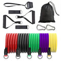 Conjunto de faixas de resistência com alças, âncora de porta, tiras de tornozelo para treino em casa, treinamento de força, ioga, pilates, conjunto de faixas de exercícios.