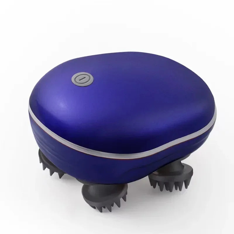 Massageador elétrico para couro cabeludo, terapia de luz vermelha, antiestresse, relaxamento, massagem corporal, remove tensão muscular, cansaço, ferramenta de massagem.