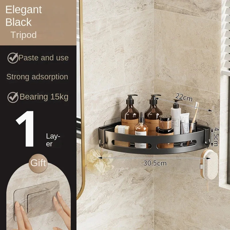 3/2/1 PCS Suporte para shampoo de banheiro, Não é necessário furar,  Prateleiras para chuveiro, Prateleira de armazenamento, Suporte para toalhas, Prateleiras para banheiro.